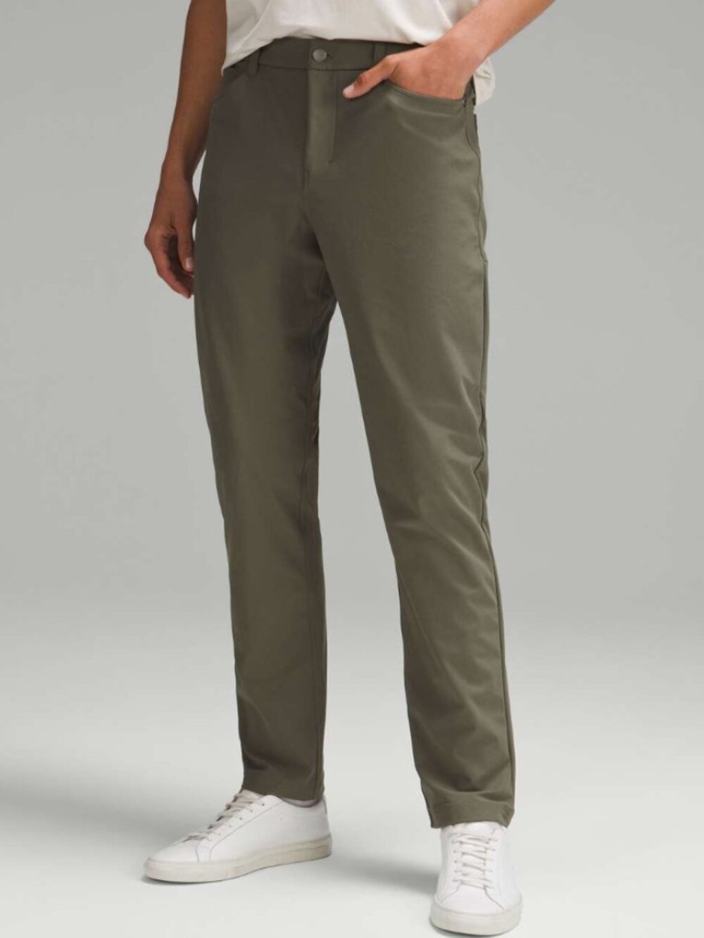 Lululemon Mens 32 ABC Classic-Fit Pant 34" *Warpstreme Army Green